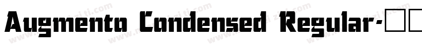 Augmento Condensed Regular字体转换